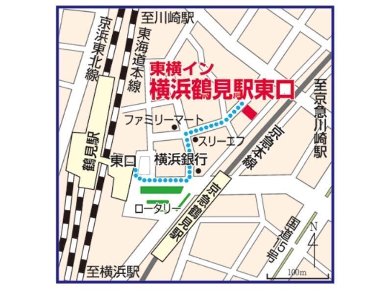 Toyoko Inn Yokohama Tsurumi Eki Higashi Guchi Kültér fotó
